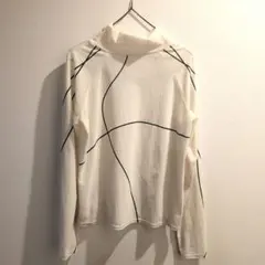 ホワイト 長袖 トップス M