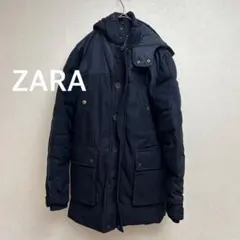 ✨ ZARA MAN DENIM ザラ デニムダウンジャケット ネイビー
