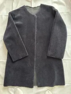 JOURNAL STANDARD relume ノーカラーボアコート＊ネイビー