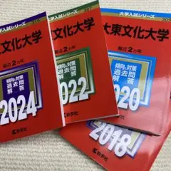 赤本　大東文化大学 2024年2022年2020年2018年版セット