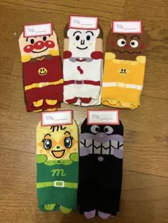 新品　アンパンマン　靴下　ソックス　5足セット　レディース