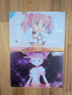 魔法少女まどか☆マギカ ミニクリアファイル 2枚セット セリア ダイソー