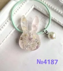 メグえもん様お取り置き№4199 オーバル型フラワーレジンヘアゴム