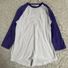 【STUSSY】 ステューシー 七分Tシャツ L ホワイト