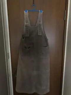 激安　グレー コーデュロイ サロペット