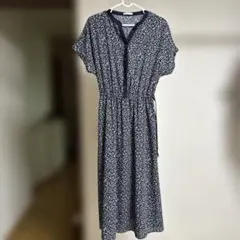 ハニーズ⭐︎GLACIER ネイビー花柄ワンピース M