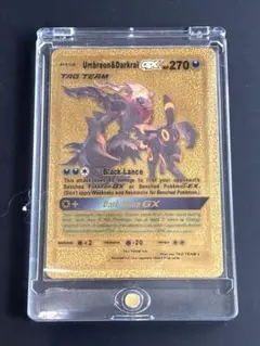 【希少】海外版 ゴールドカード Umbreon&Darkrai GX