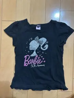 バービー 50周年記念 Tシャツ 黒　150cm