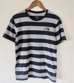 ノースフェイス 半袖 ボーダーTシャツ グレー　ネイビー　Mサイズ