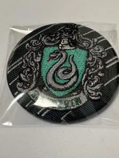ハリーポッター　刺繍缶バッジ　スリザリン