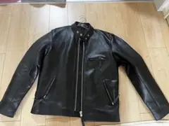 ブラックレザージャケット シングルライダース