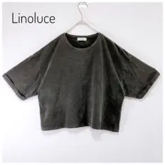 リノルーシェ ショート丈Ｔシャツ フロント刺繍ワンポイント コットン100% L