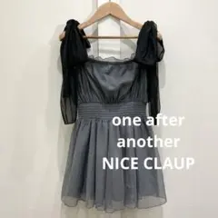 ワンアフターアナザーナイスクラップ 肩リボン レース キャミ チュニック