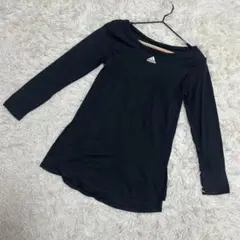 adidas✨美品　ワークアウトインナー　ロングスリーブ　シャツ　ブラック（M）
