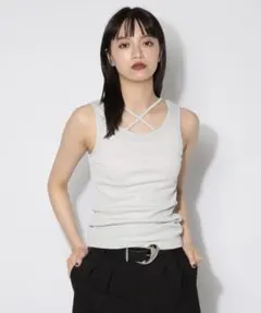 オフホワイト PAGEBOY ラメテレコ2way タンクのサムネイル