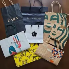 ショップ袋8枚セットまとめ売り