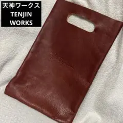 【美品】天神ワークス　TENJIN ウォレットホルダー　ケース　タン 天神ワークス ロングウォレットエイジングセット｜アメカジ