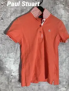 ☘️Paul Stuart オレンジ ポロシャツ ゴルフシャツ　Tシャツのサムネイル