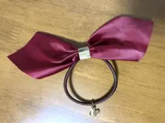 ディズニー　ミニーマウス　ヘアゴム　リボン　ディズニーストア
