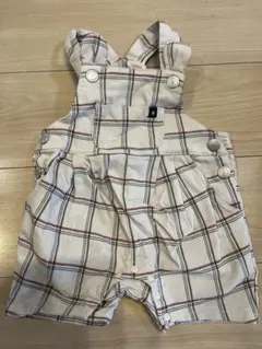 futafuta くま耳オーバーオール 80