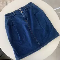 wego デニムブルー タイトスカート