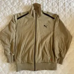 PUMA ベージュ フルジップジャケット　Ｌ　古着
