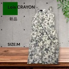 e1859☆Lois CRAYON 新品花柄ノースリーブワンピース Mサイズ
