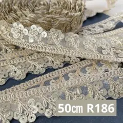 R186. インド買付｜刺繍リボン（50cmカット）