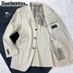 バーバリー テーラドジャケット シングル 2B ノバチェック L ガーメント付き