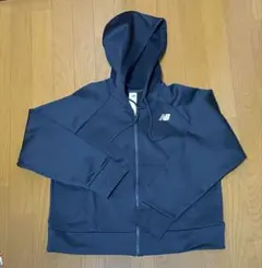 超美品！New Balance ブラック　裏起毛　フルジップフーディ　XL