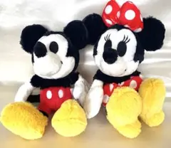 ミッキー・ミニー ぬいぐるみセット 約28センチ
