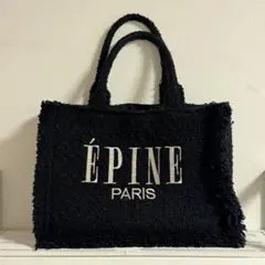 【早い者勝ち！新品未使用】épine エピヌロゴトート（ブラック） 2024SS Ver ÉPINE PARIS book tote bag large（2 co