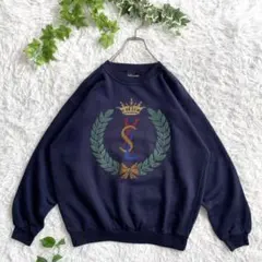 イヴサンローラン　ヴィンテージ　ピンクスウェット　ロゴ刺繍　福助　長袖　M 1990s-ysl-125132.jpg?v=1731226176