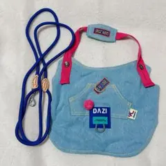 ★ DAZI 犬用ハーネス 調整可能なベルクロデニム犬用ハーネスXXL