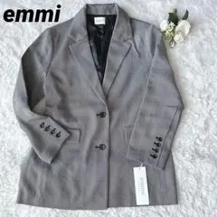 新品 エミ emmi ツイード シングル ジャケット M