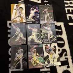 サイン入りプロ野球トレーディングカードセット