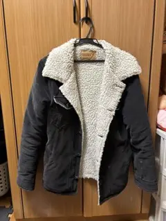 TMT ランチジャケット ボア 刺繍ロゴ コーデュロイ ブラック S - メルカリ