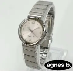 【新品電池】agnes b. クォーツ 手書き風 ラウンド レディース 稼働のサムネイル