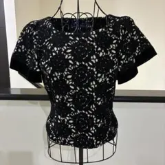 M'S GRACY エムズグレイシー 花柄レース 半袖カットソー 38のサムネイル