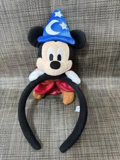 ディズニー　魔法使いの弟子　ミッキー　ファンタジア　カチューシャ　バケハ　イヤハ