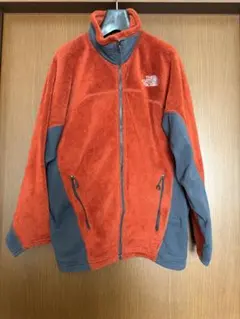 THE NORTH FACE フリースジャケット オレンジ/グレー