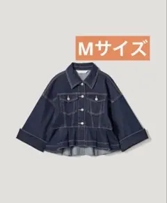 【新品タグ付き】GU rokh ペプラムブルゾン　Mサイズ