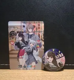 にじさんじくら寿司コラボ　SMC組　缶バッチ+カード