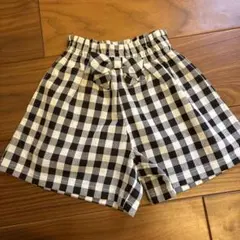 KP 110サイズ チェック柄ハーフパンツ
