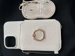 ホワイトレザー風iPhoneケース