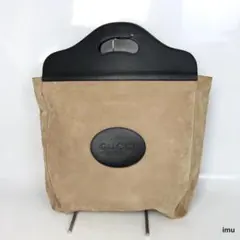 GUCCI グッチ ハンドバッグ バッグ スエード レザー ベージュ 