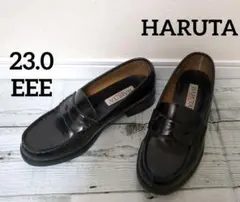 美品　ハルタ　ローファー　ブラック　黒　通学　　HARUTA　通勤　3E　EEE