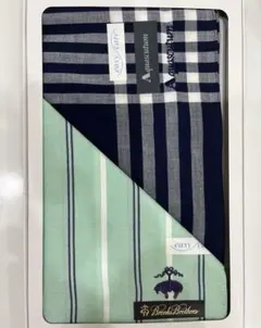 アクアスキュータム　ブルックスブラザーズ　ハンカチ　2枚セット