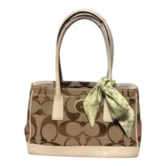 正規品】COACH コーチ シグネチャー トートバッグ ターンロック