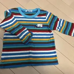 familiar ストライプ 長袖Tシャツ